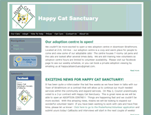 Tablet Screenshot of happycatsanctuary.net